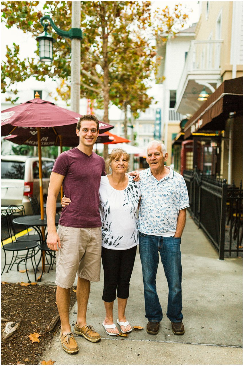 Orlando Florida Vacation Lifestyle Portrait Photographer Disney World Celebration Grandparents