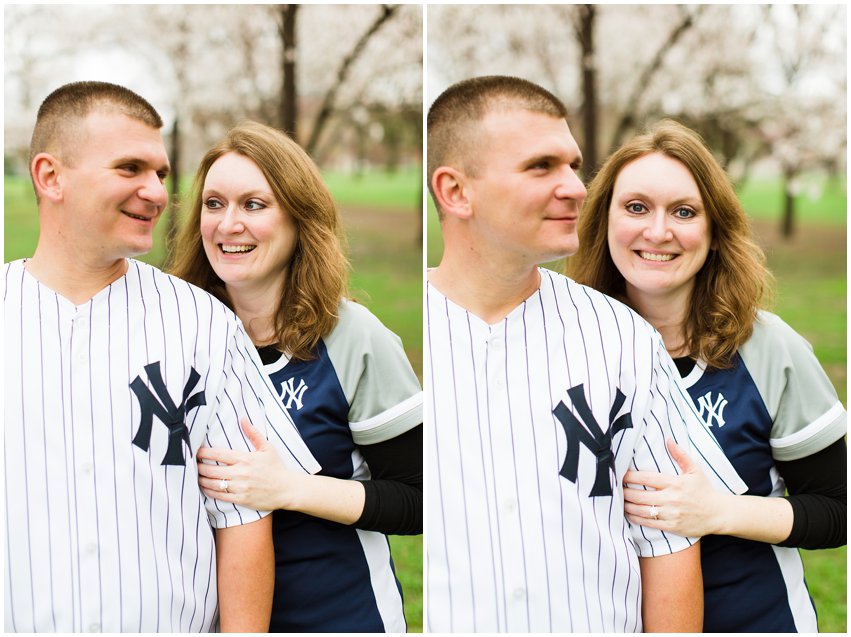 Virginia Photographer Washington DC Cherry Blossom Engagement Session Memorials National Mall Spring Engaged Couple Love