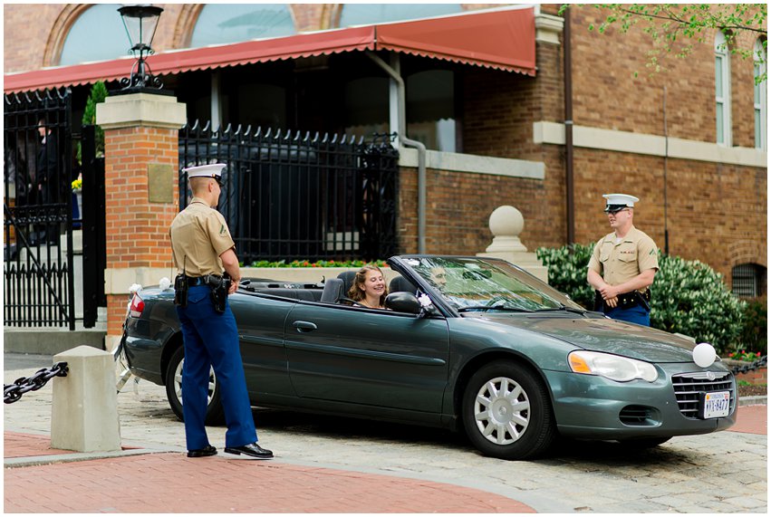 Virginia Wedding Springfield Catholic Mass Classic Vintage Traditional Classy Elegant Marine Barracks Reception