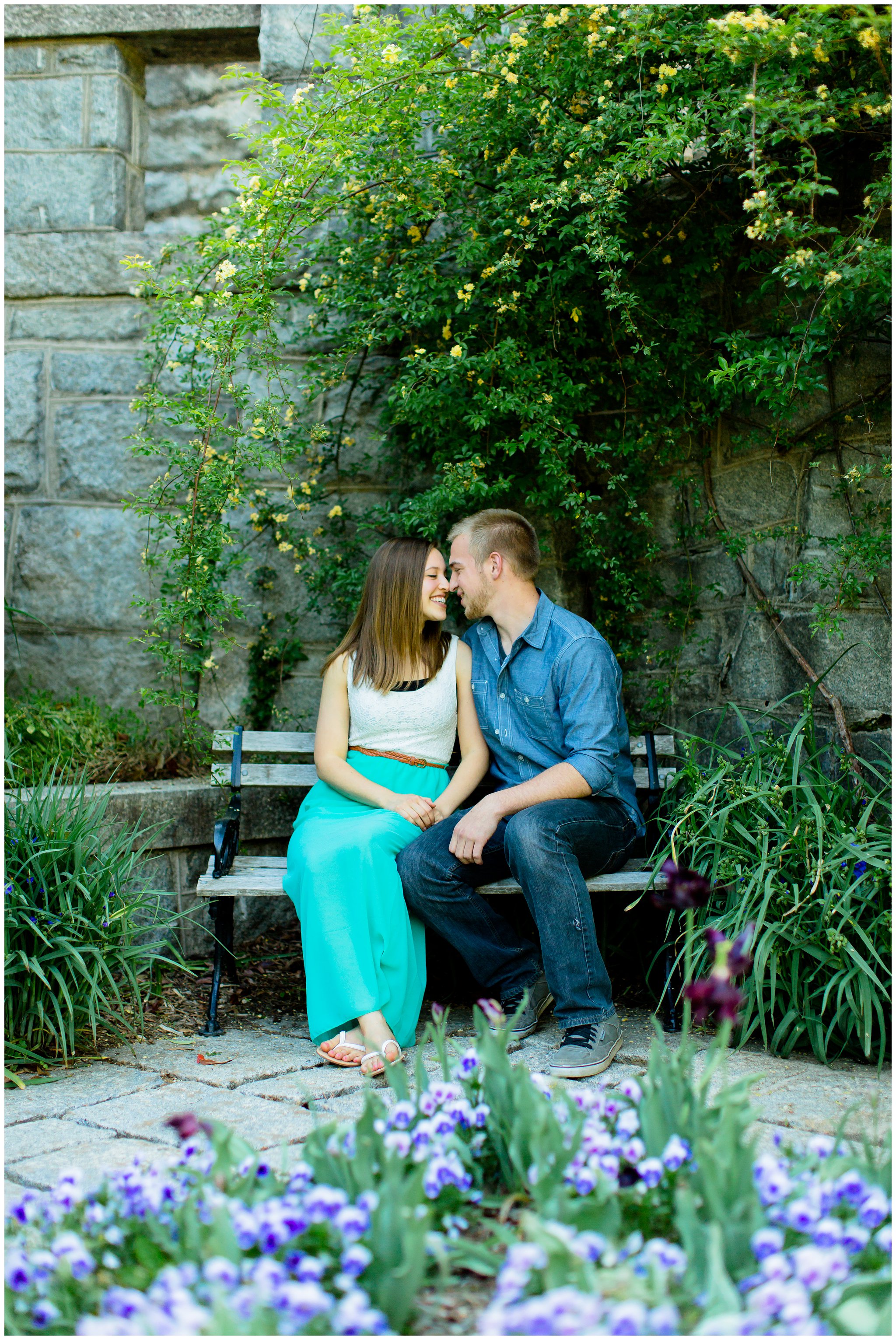 Maymont Richmond Engagement Session Engaged Couple Garden Park Gazebo Fairytale Love