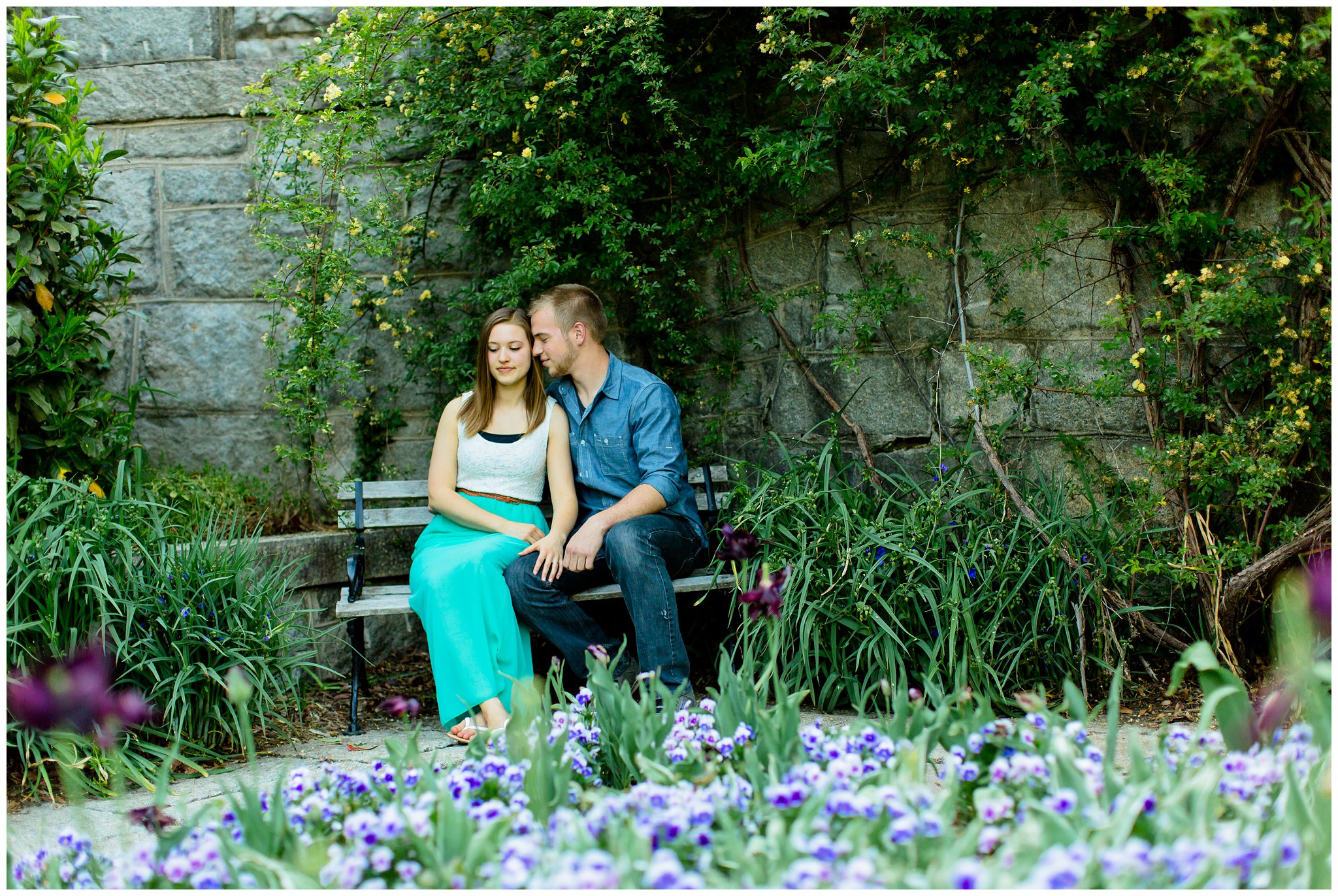 Maymont Richmond Engagement Session Engaged Couple Garden Park Gazebo Fairytale Love