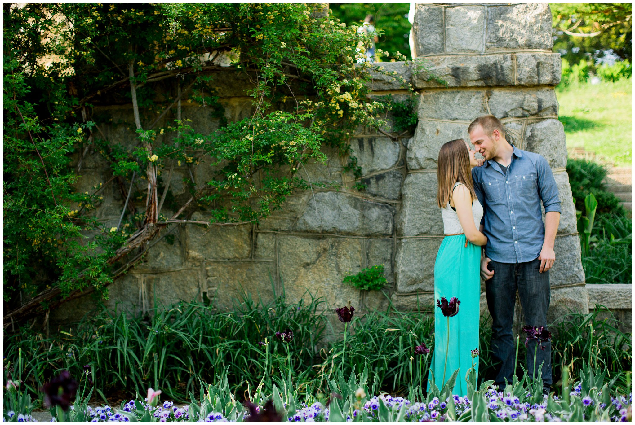 Maymont Richmond Engagement Session Engaged Couple Garden Park Gazebo Fairytale Love