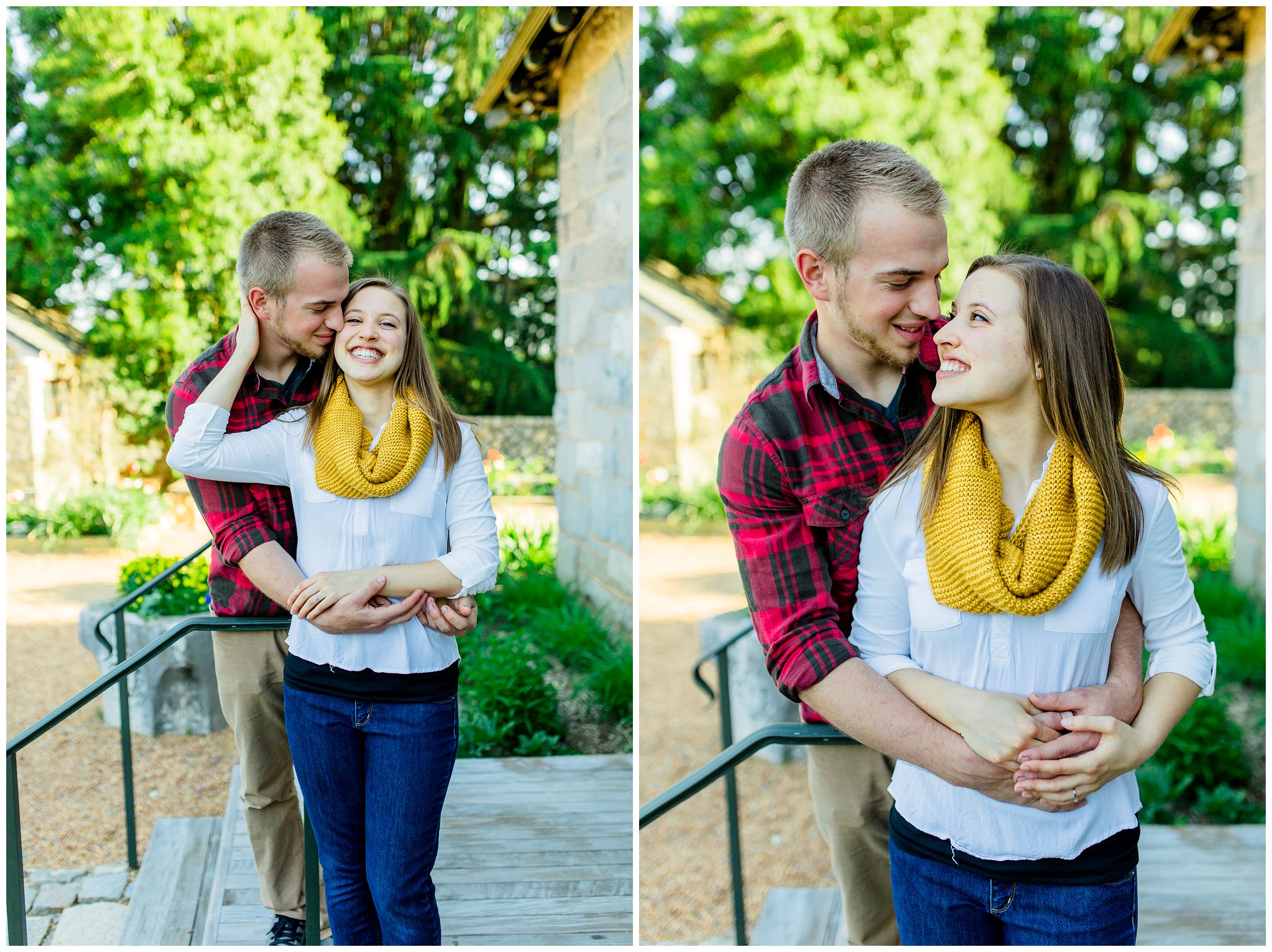 Maymont Richmond Engagement Session Engaged Couple Garden Park Gazebo Fairytale Love