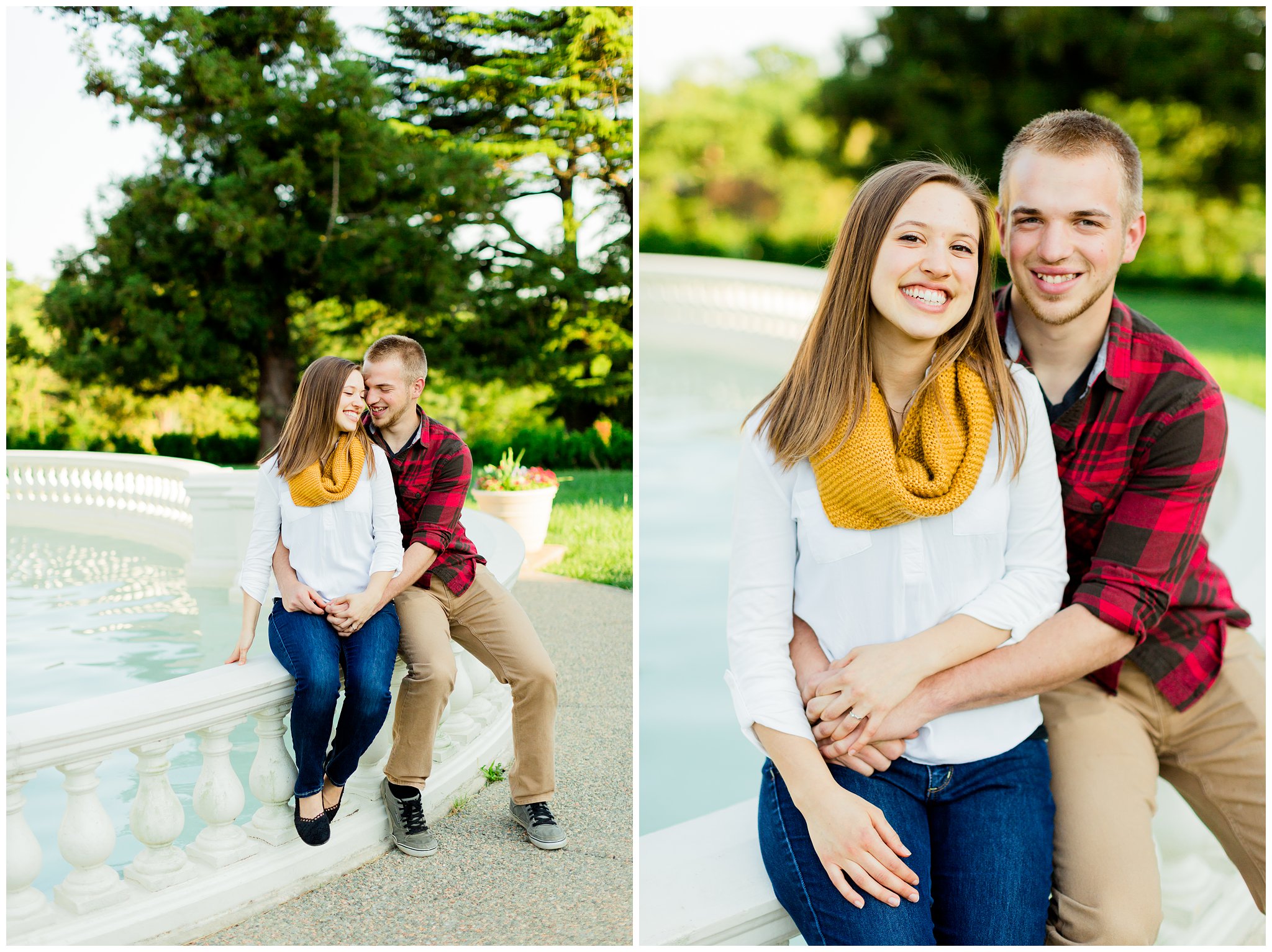 Maymont Richmond Engagement Session Engaged Couple Garden Park Gazebo Fairytale Love