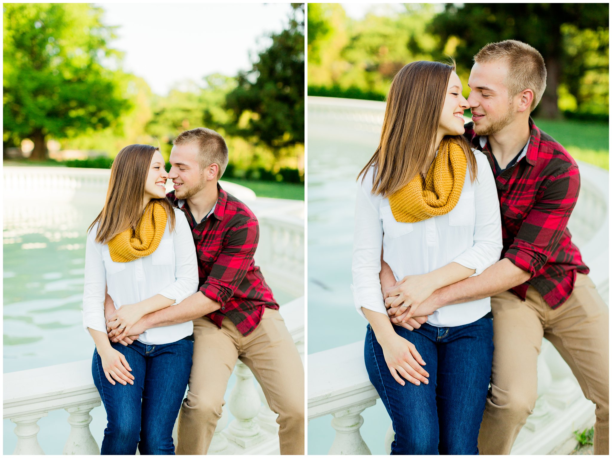 Maymont Richmond Engagement Session Engaged Couple Garden Park Gazebo Fairytale Love