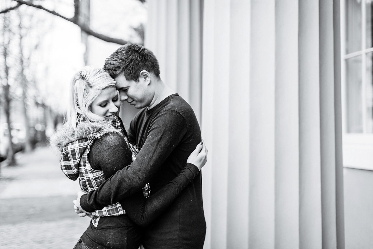 Old Town Alexandria Winter Engagement Photography