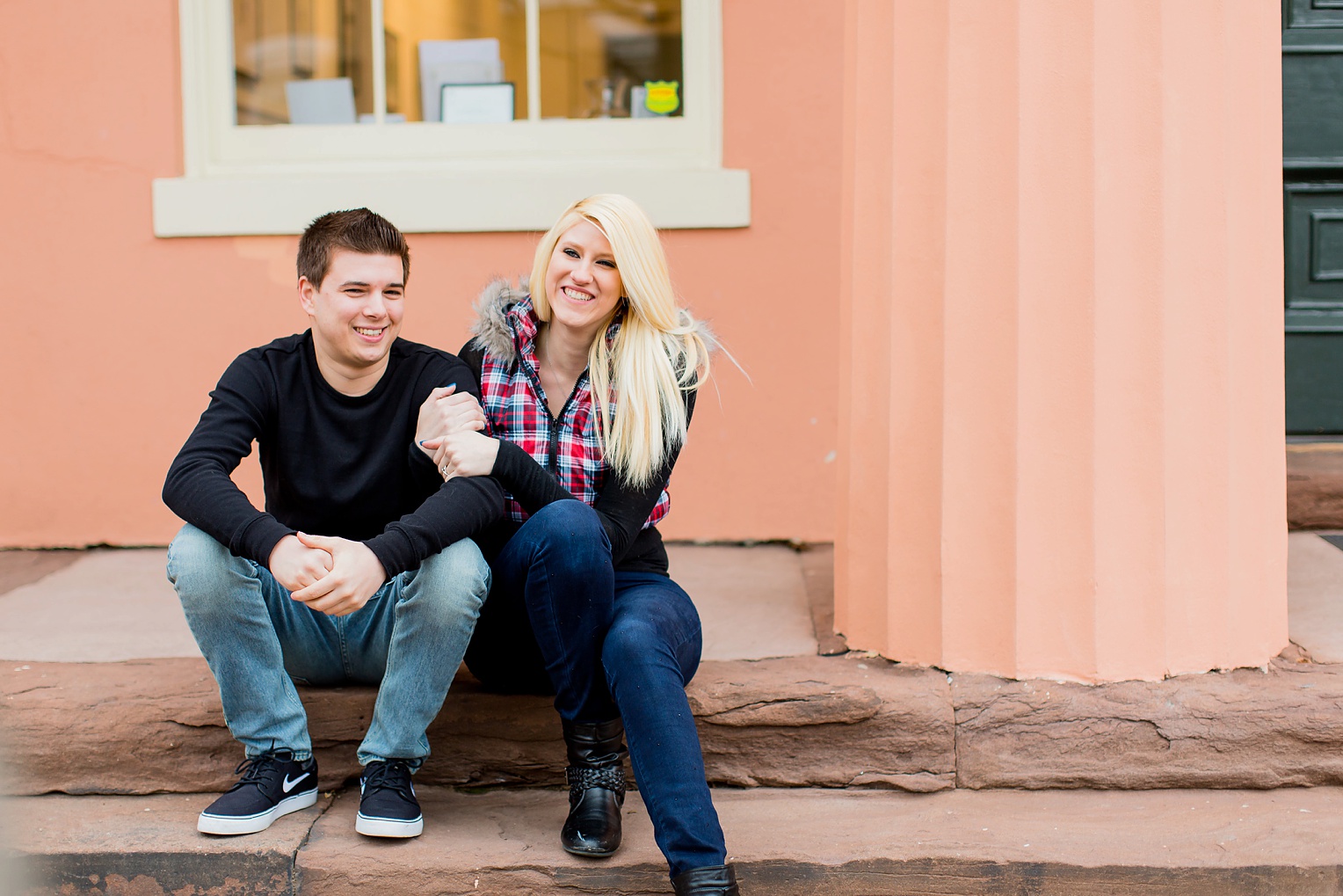 Old Town Alexandria Winter Engagement Photography