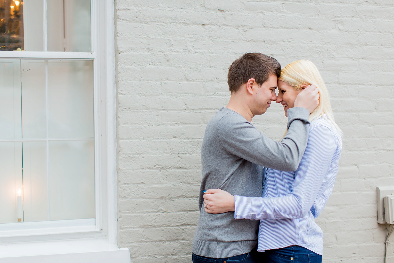 Old Town Alexandria Winter Engagement Photography