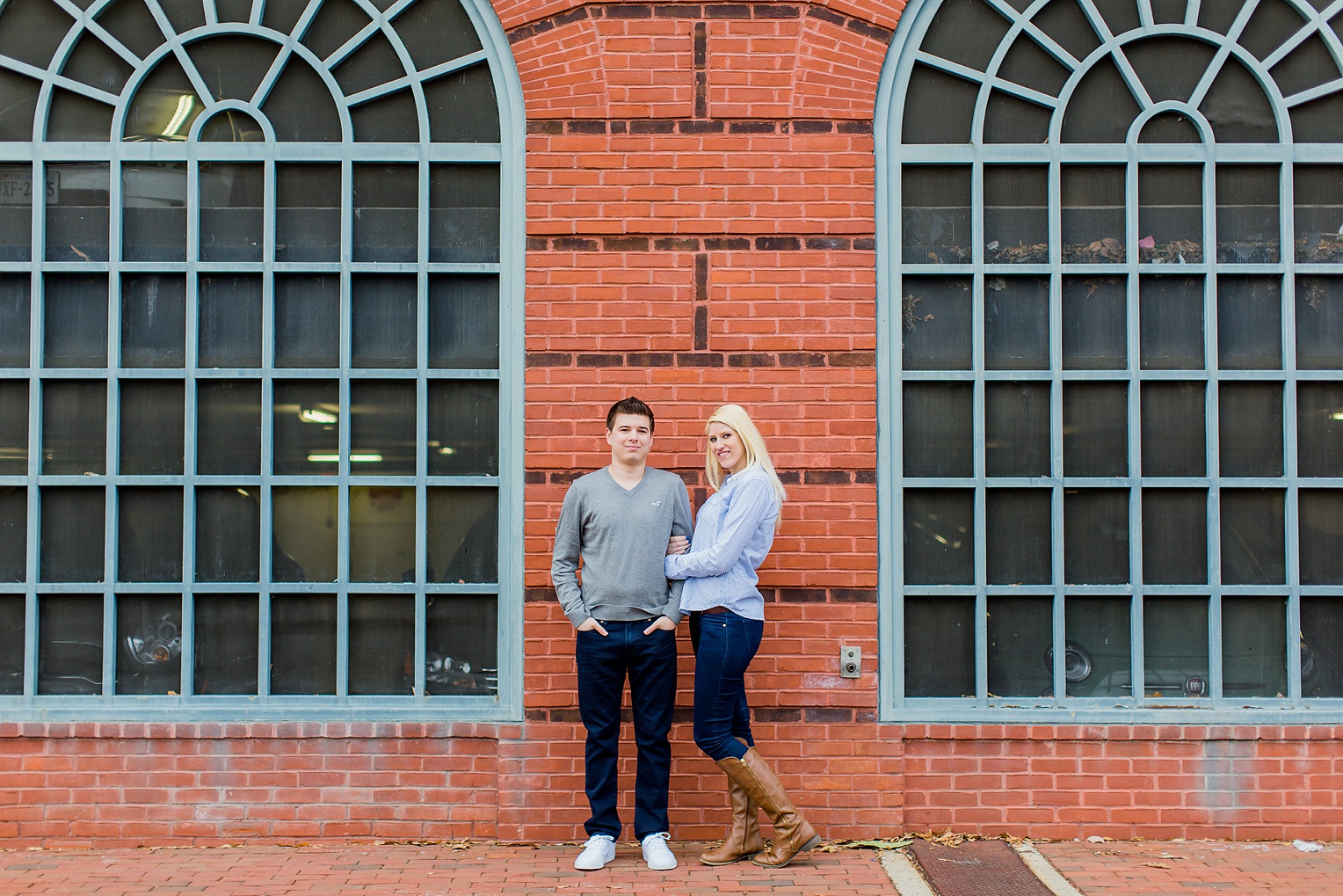 Old Town Alexandria Winter Engagement Photography