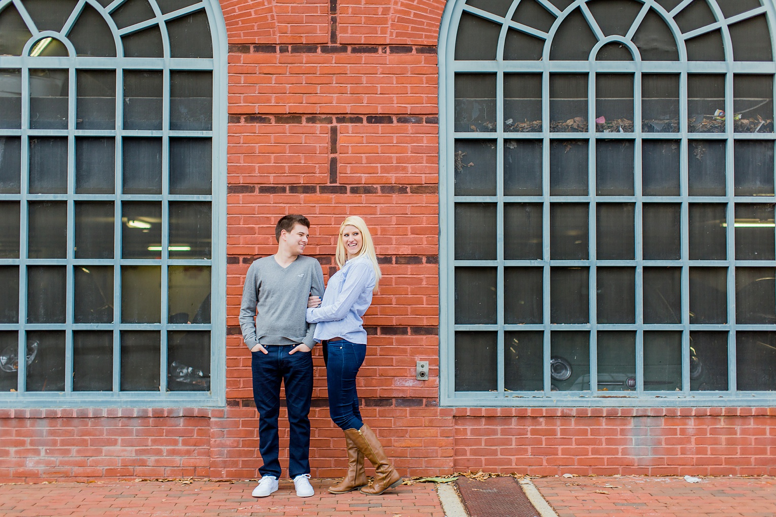 Old Town Alexandria Winter Engagement Photography