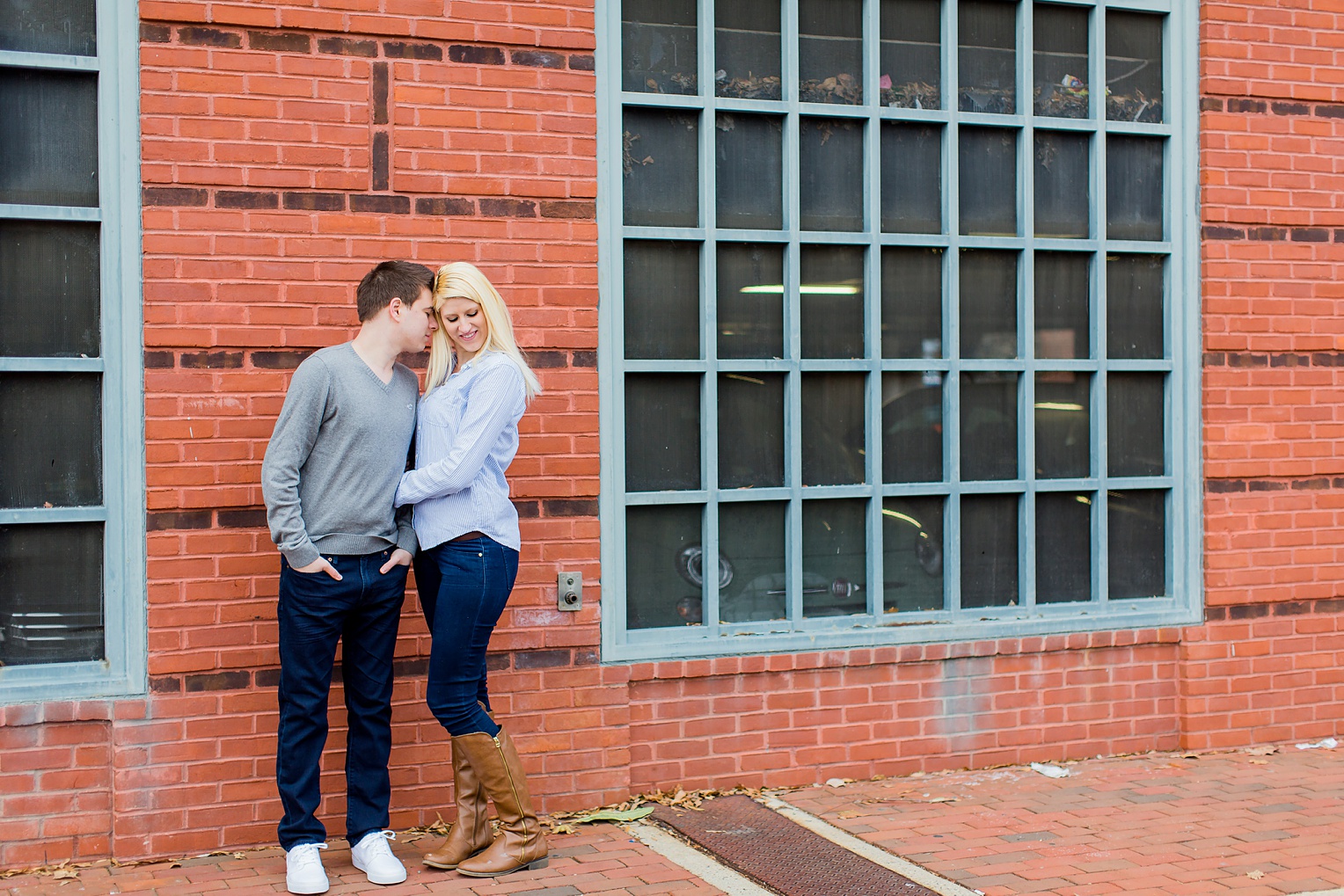 Old Town Alexandria Winter Engagement Photography