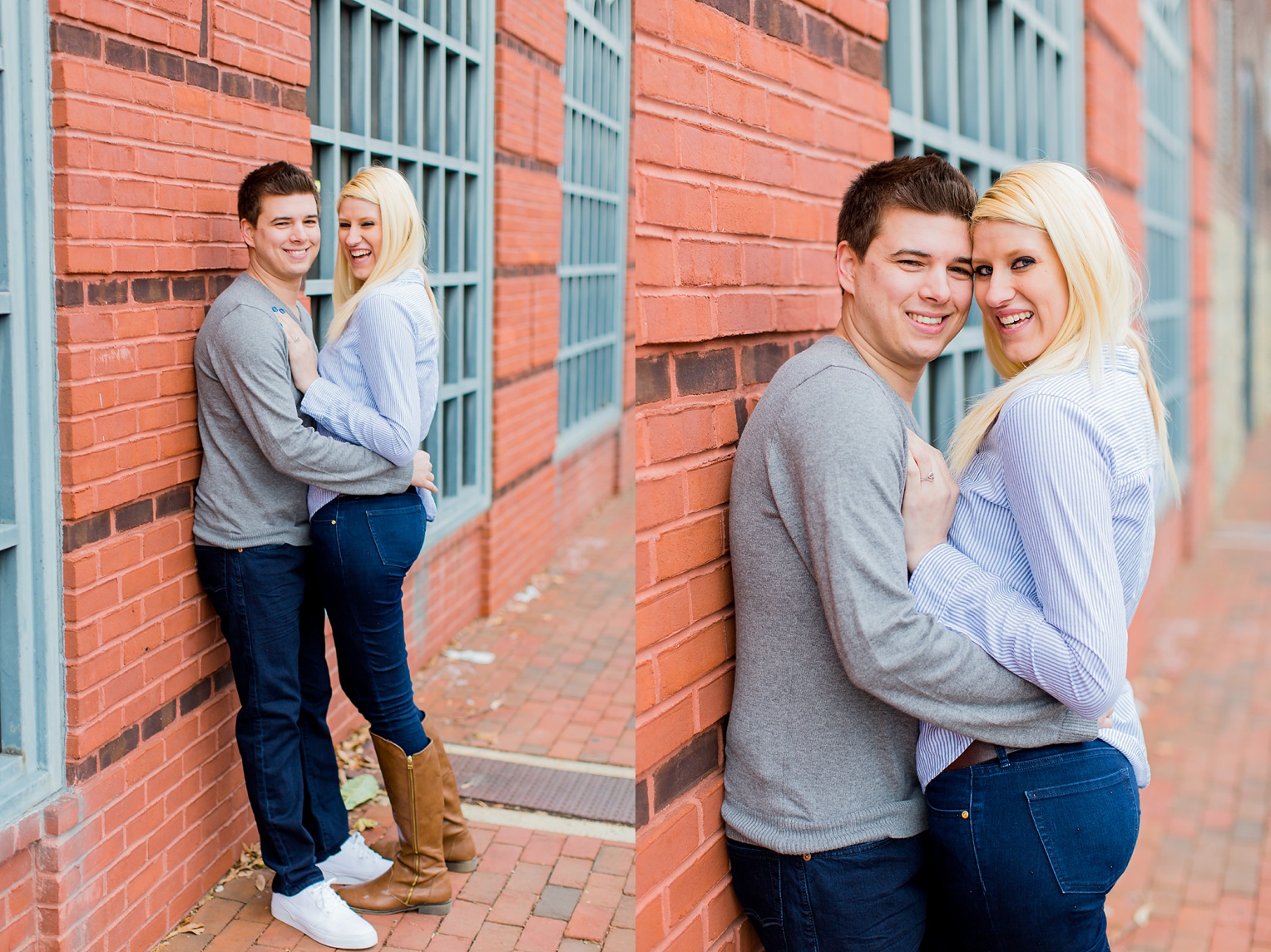 Old Town Alexandria Winter Engagement Photography