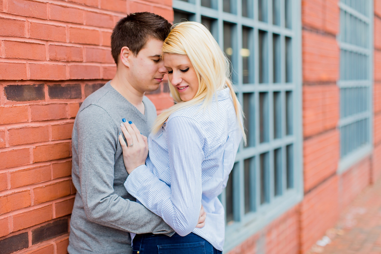 Old Town Alexandria Winter Engagement Photography