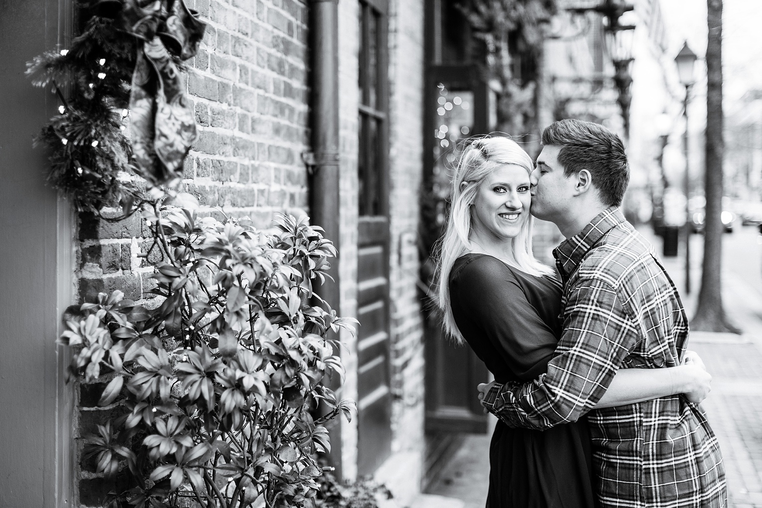 Old Town Alexandria Winter Engagement Photography