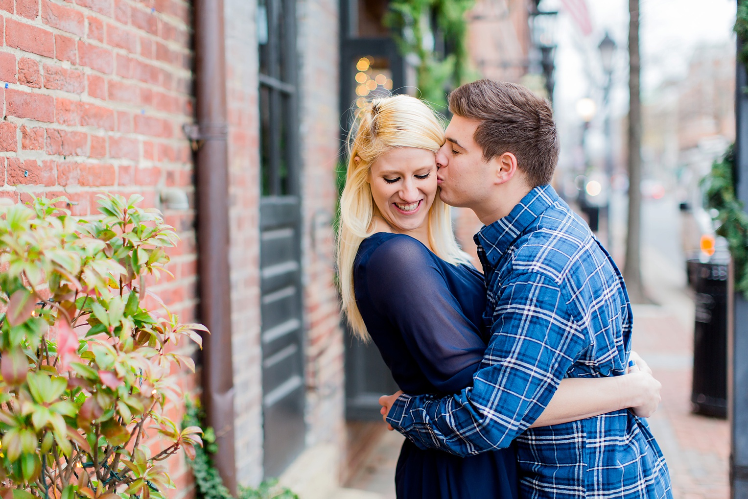 Old Town Alexandria Winter Engagement Photography