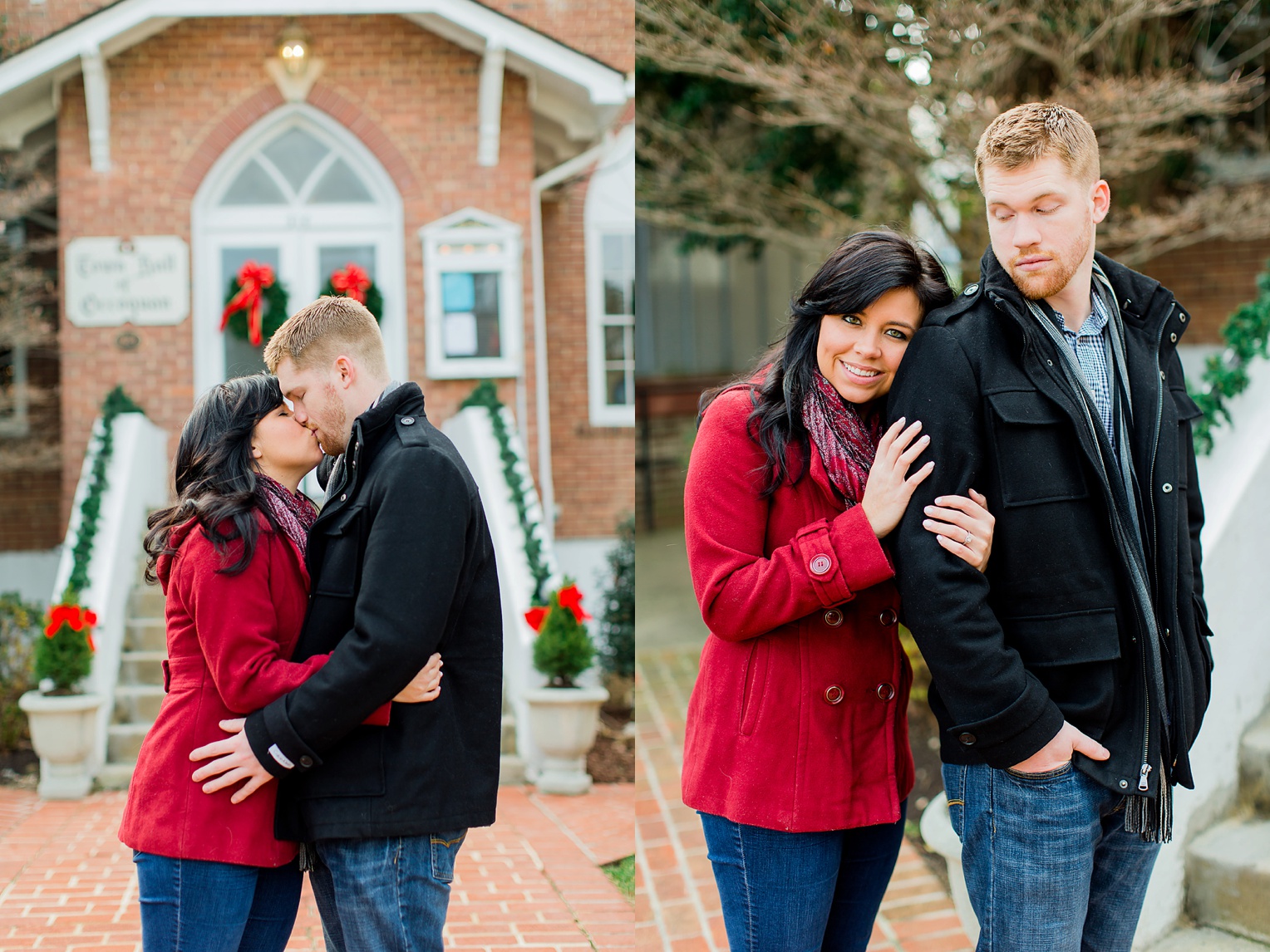 Historic Occoquan Virginia Winter Engagement Session 