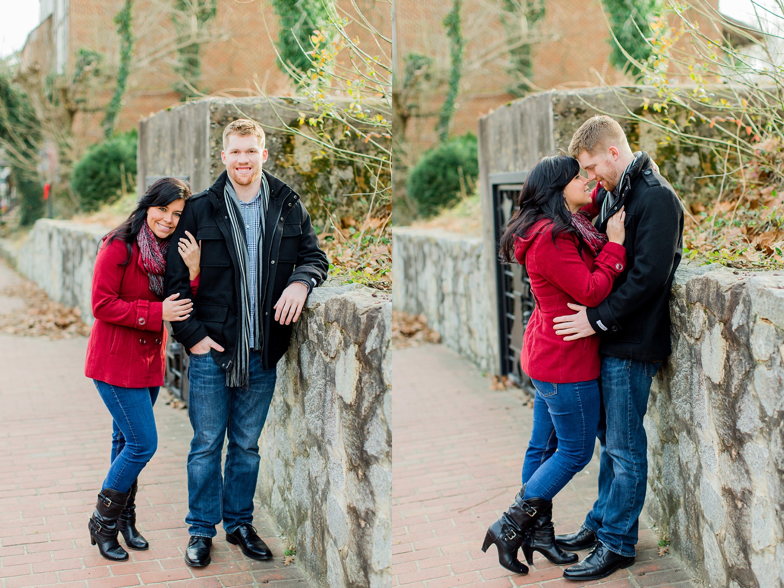 Historic Occoquan Virginia Winter Engagement Session 