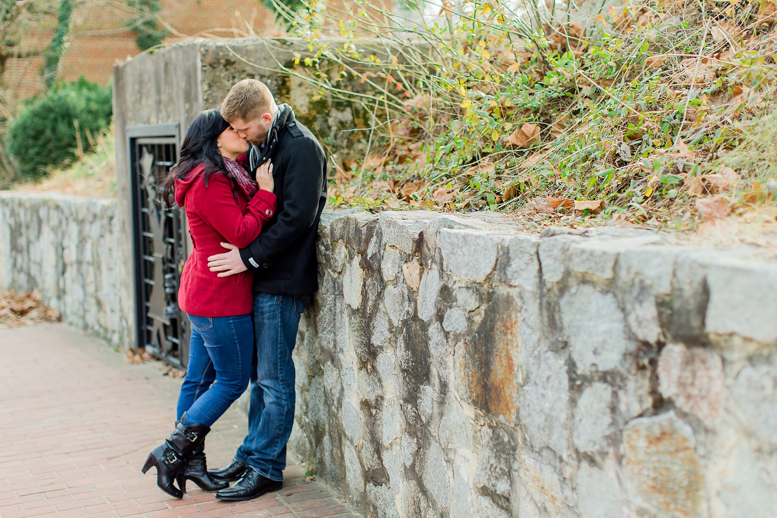 Historic Occoquan Virginia Winter Engagement Session 