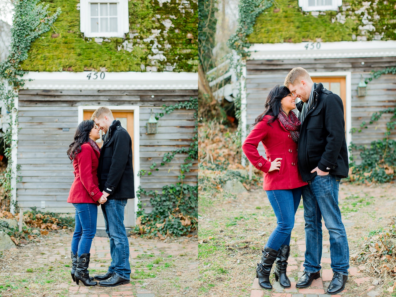 Historic Occoquan Virginia Winter Engagement Session 