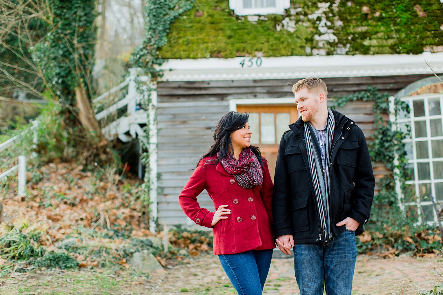 Historic Occoquan Virginia Winter Engagement Session 