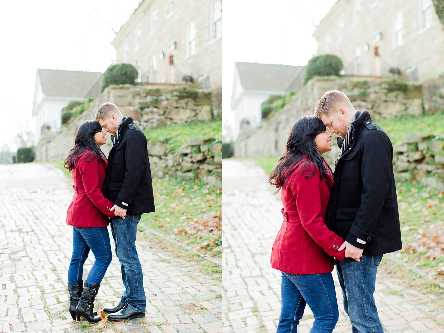 Historic Occoquan Virginia Winter Engagement Session 