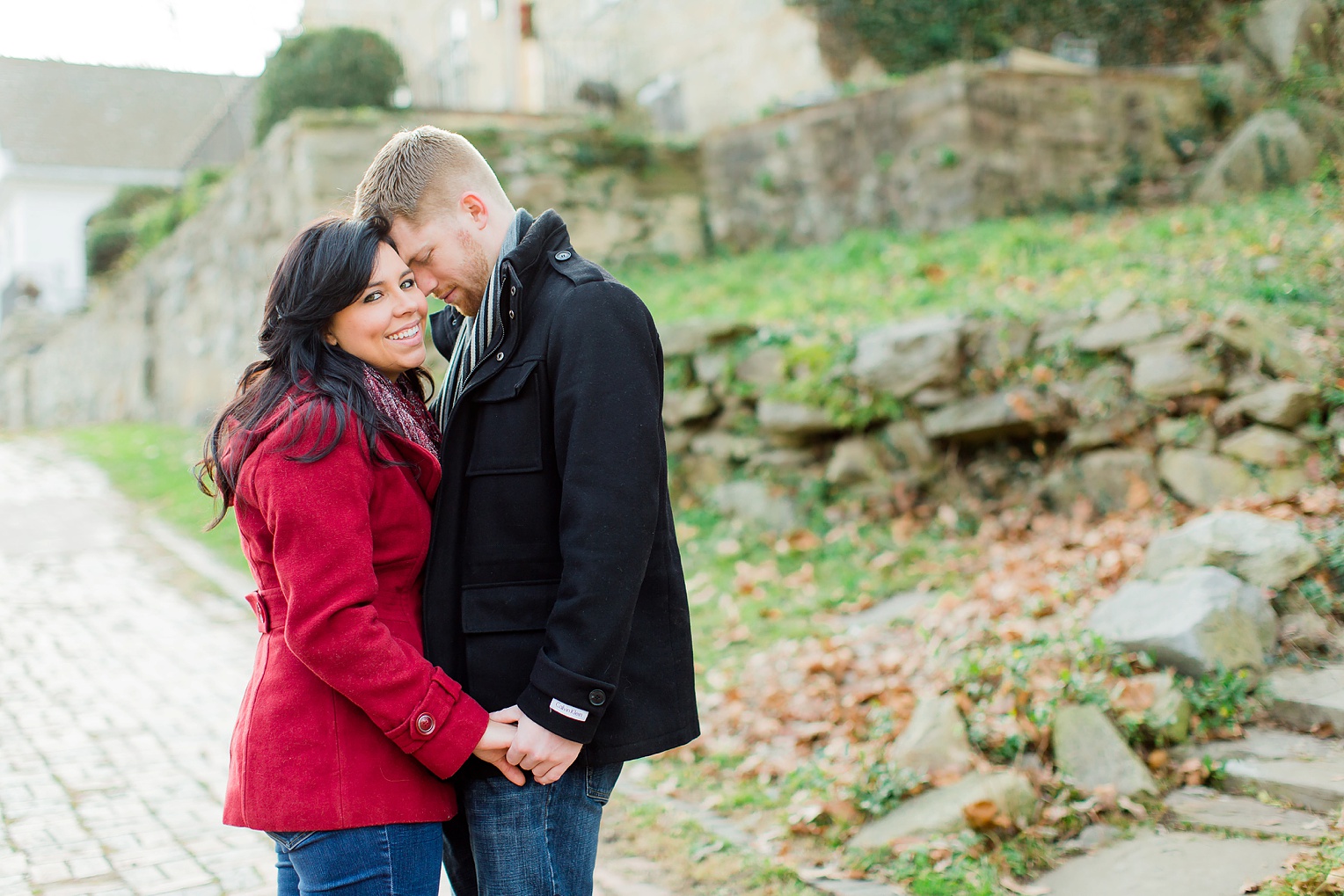 Historic Occoquan Virginia Winter Engagement Session 