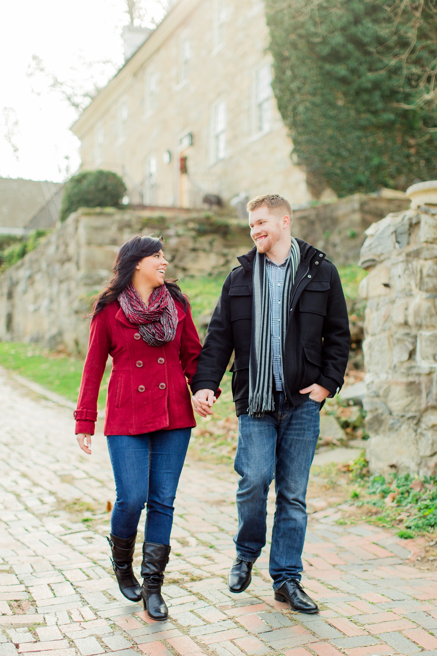 Historic Occoquan Virginia Winter Engagement Session 