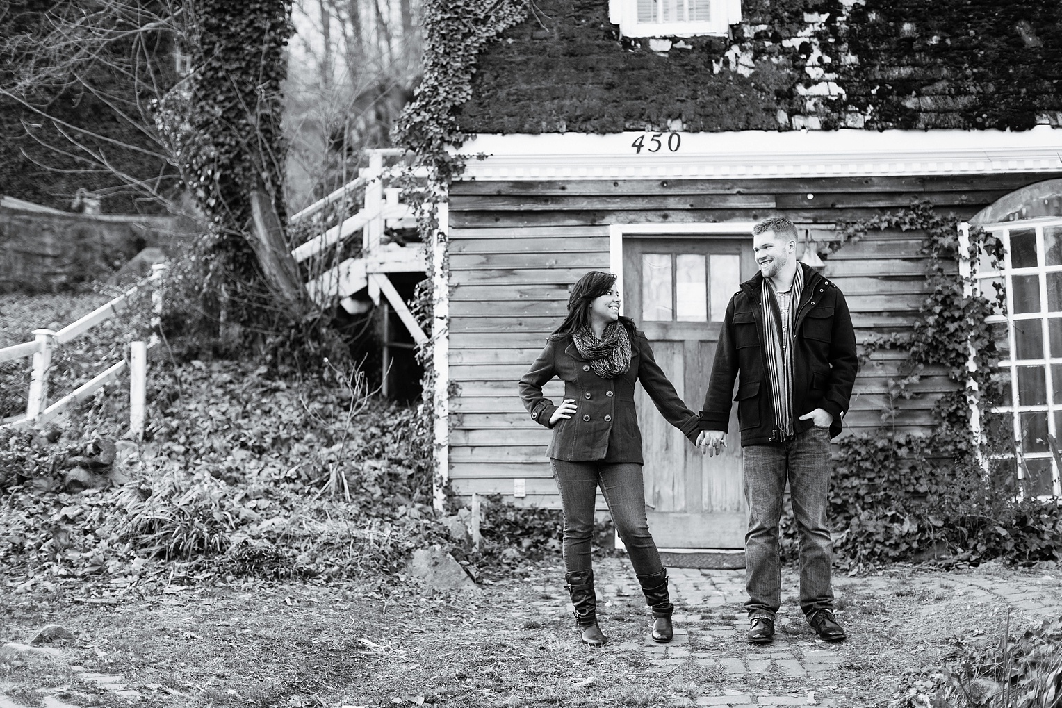 Historic Occoquan Virginia Winter Engagement Session 