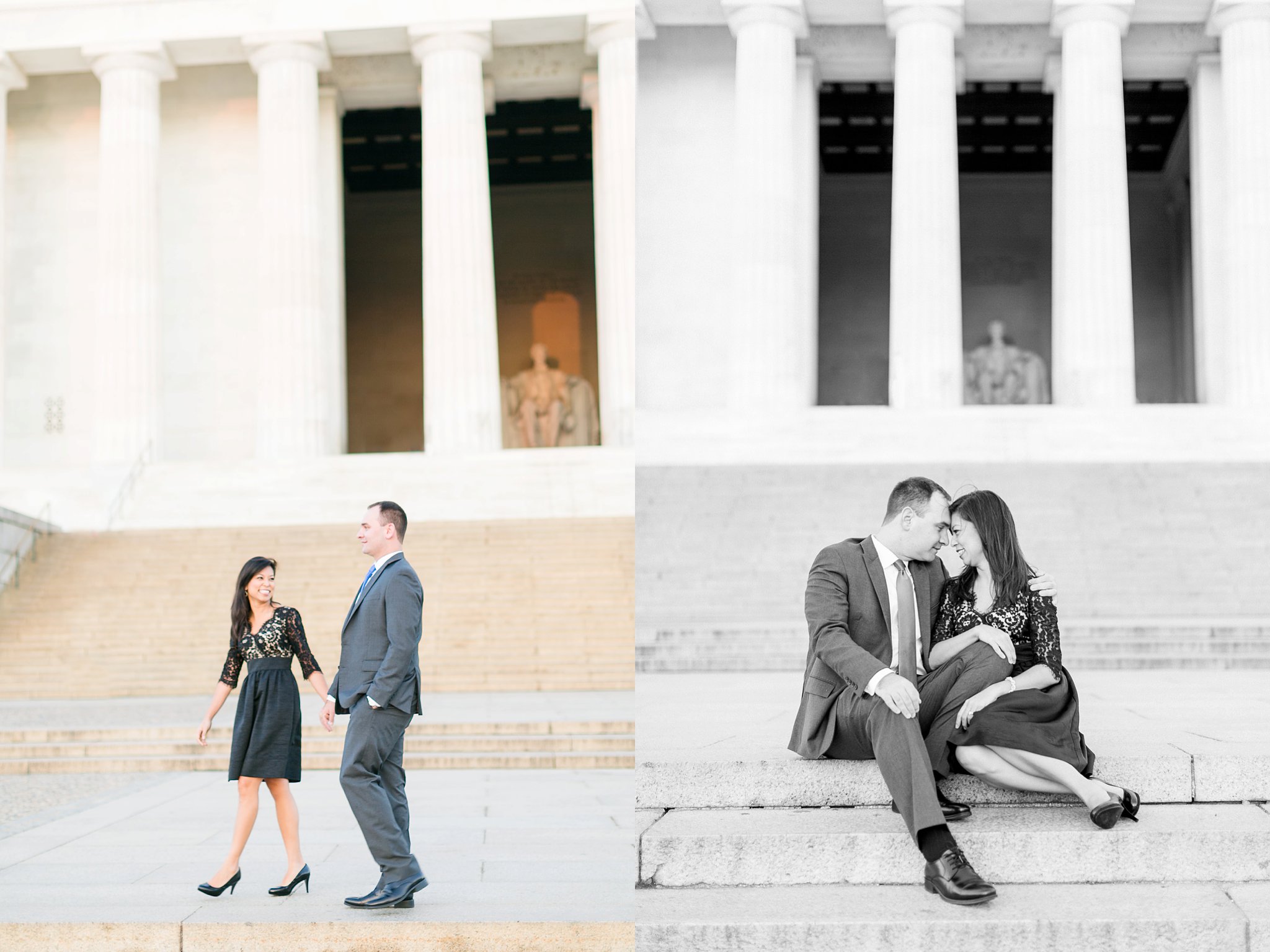 Washington DC Anniversary Photographer Lincoln Memorial Sunrise Shoot Angela & Dan-10.jpg