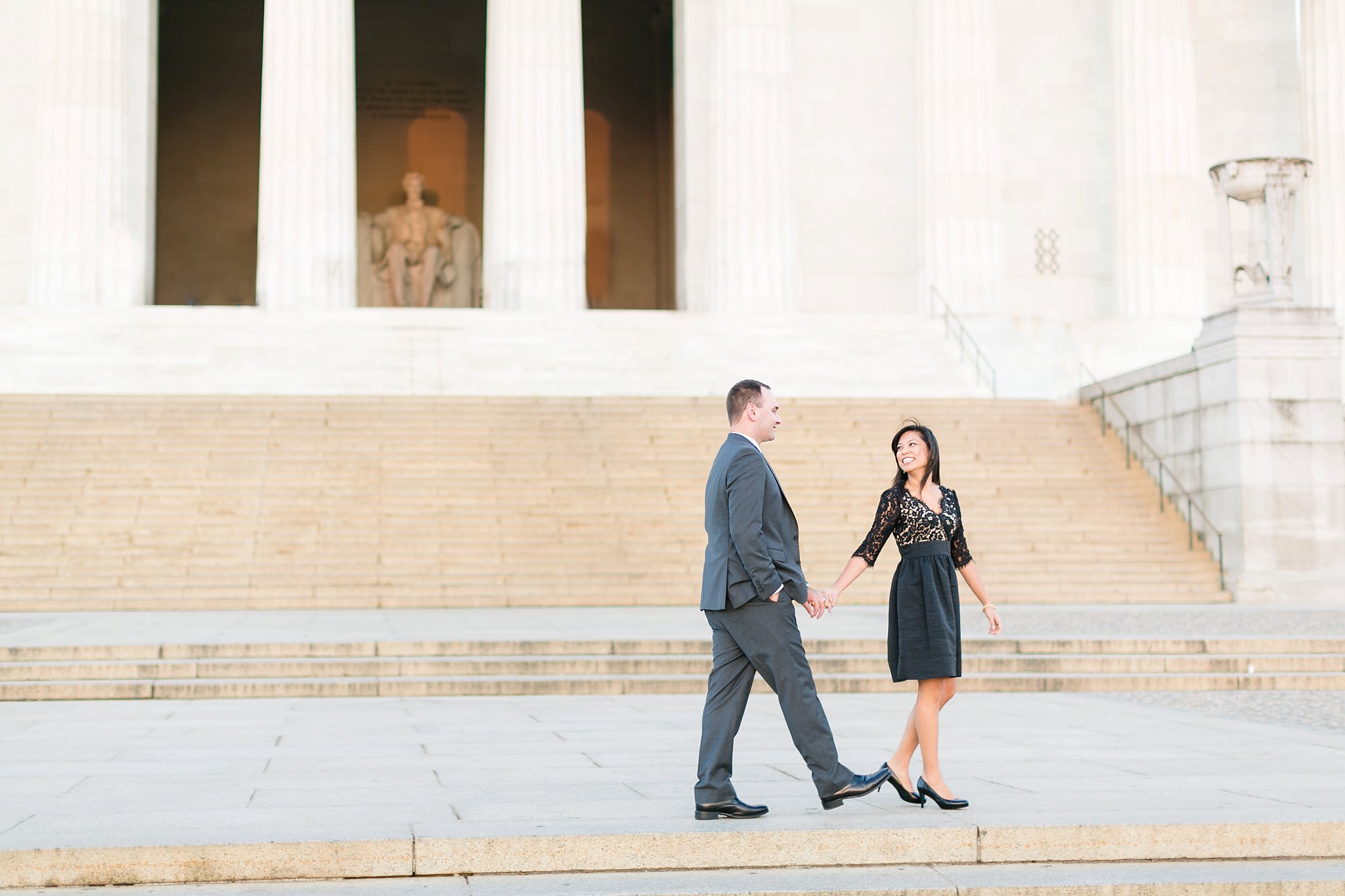 Washington DC Anniversary Photographer Lincoln Memorial Sunrise Shoot Angela & Dan-9.jpg