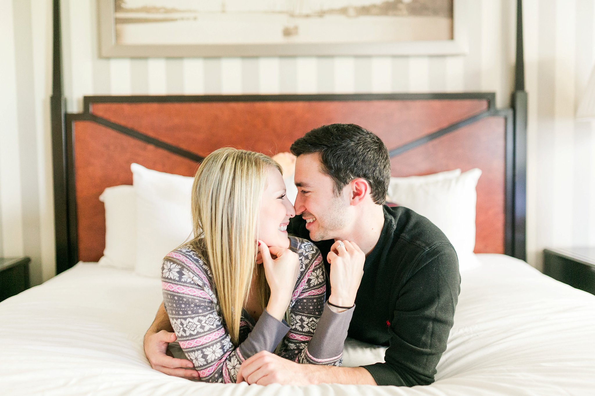 National Harbor Engagement Photos Gaylord Christmas Engagement Session Megan Kelsey Photography Heather & Matt