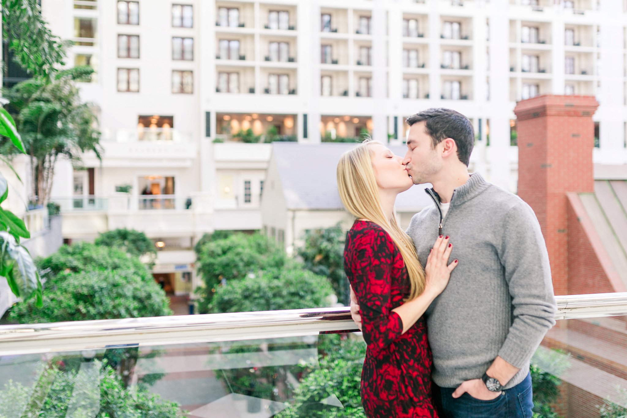 National Harbor Engagement Photos Gaylord Christmas Engagement Session Megan Kelsey Photography Heather & Matt