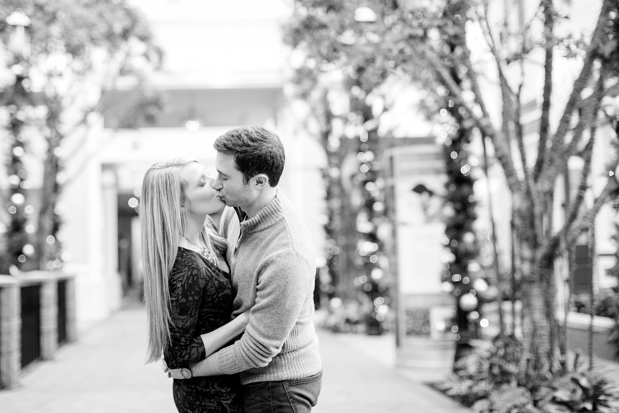 National Harbor Engagement Photos Gaylord Christmas Engagement Session Megan Kelsey Photography Heather & Matt