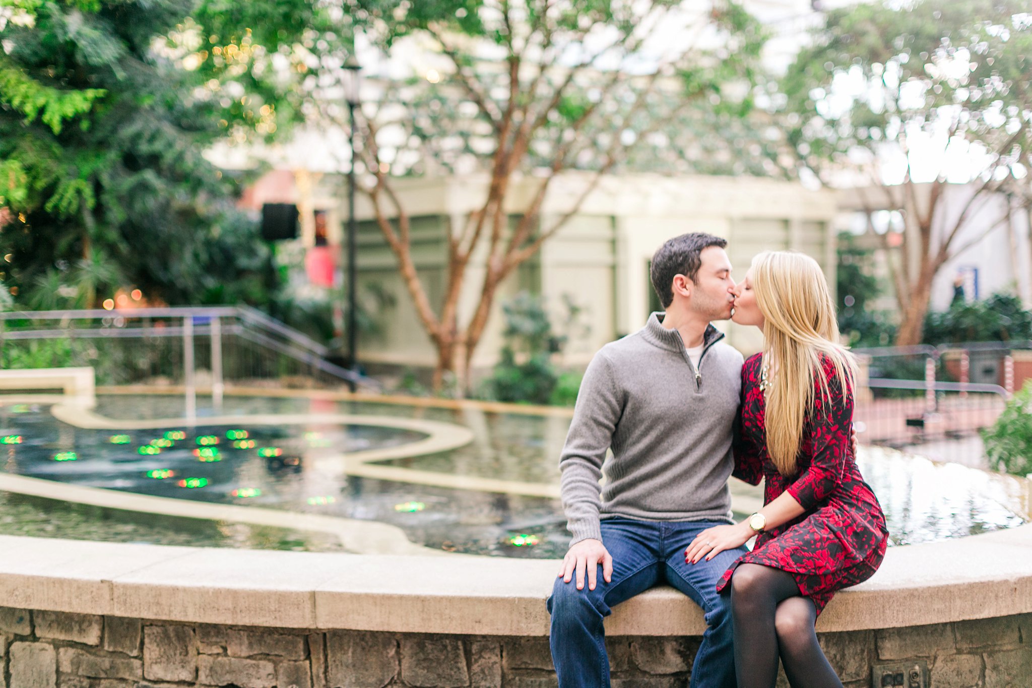 National Harbor Engagement Photos Gaylord Christmas Engagement Session Megan Kelsey Photography Heather & Matt