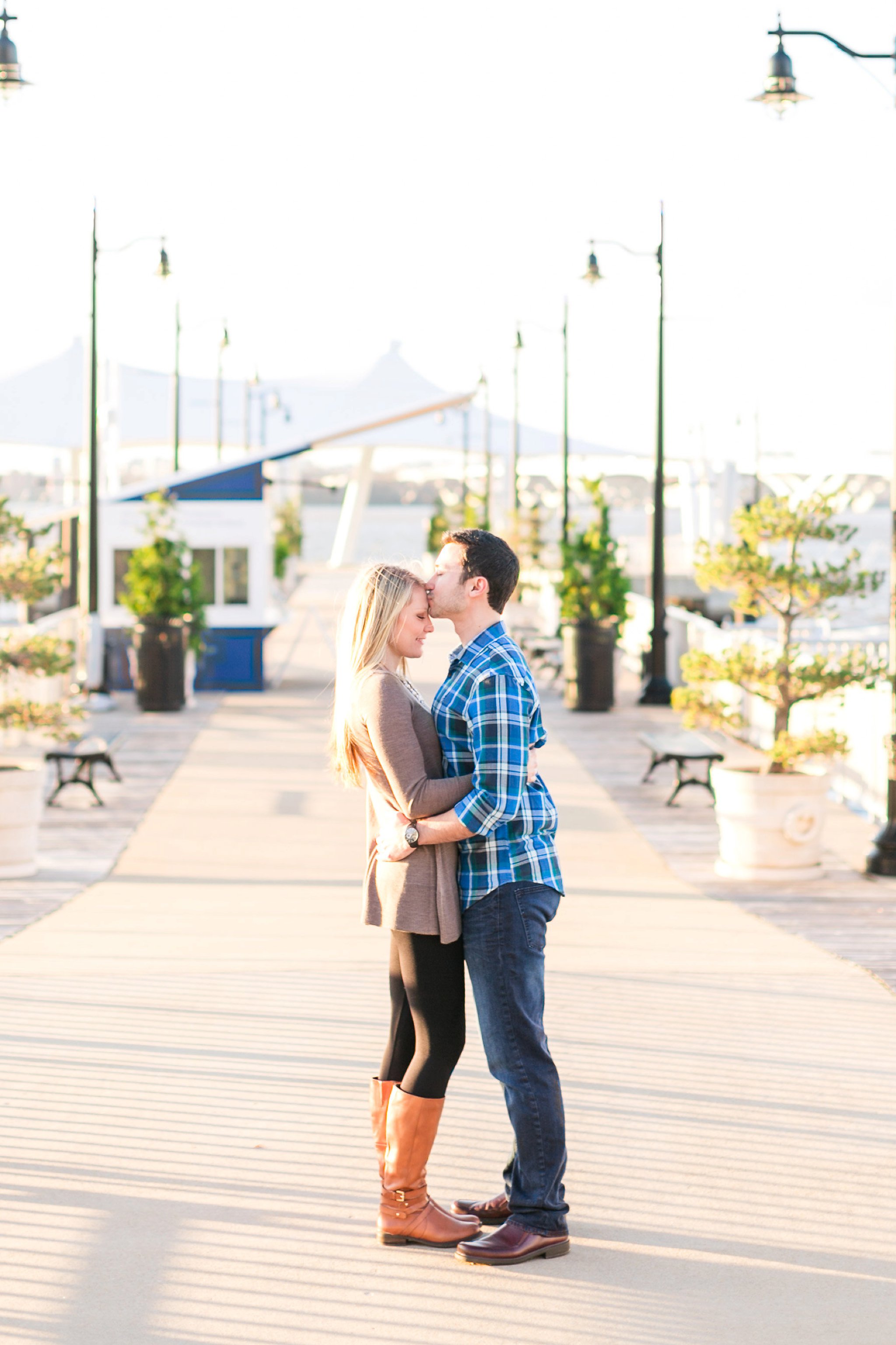 National Harbor Engagement Photos Gaylord Christmas Engagement Session Megan Kelsey Photography Heather & Matt