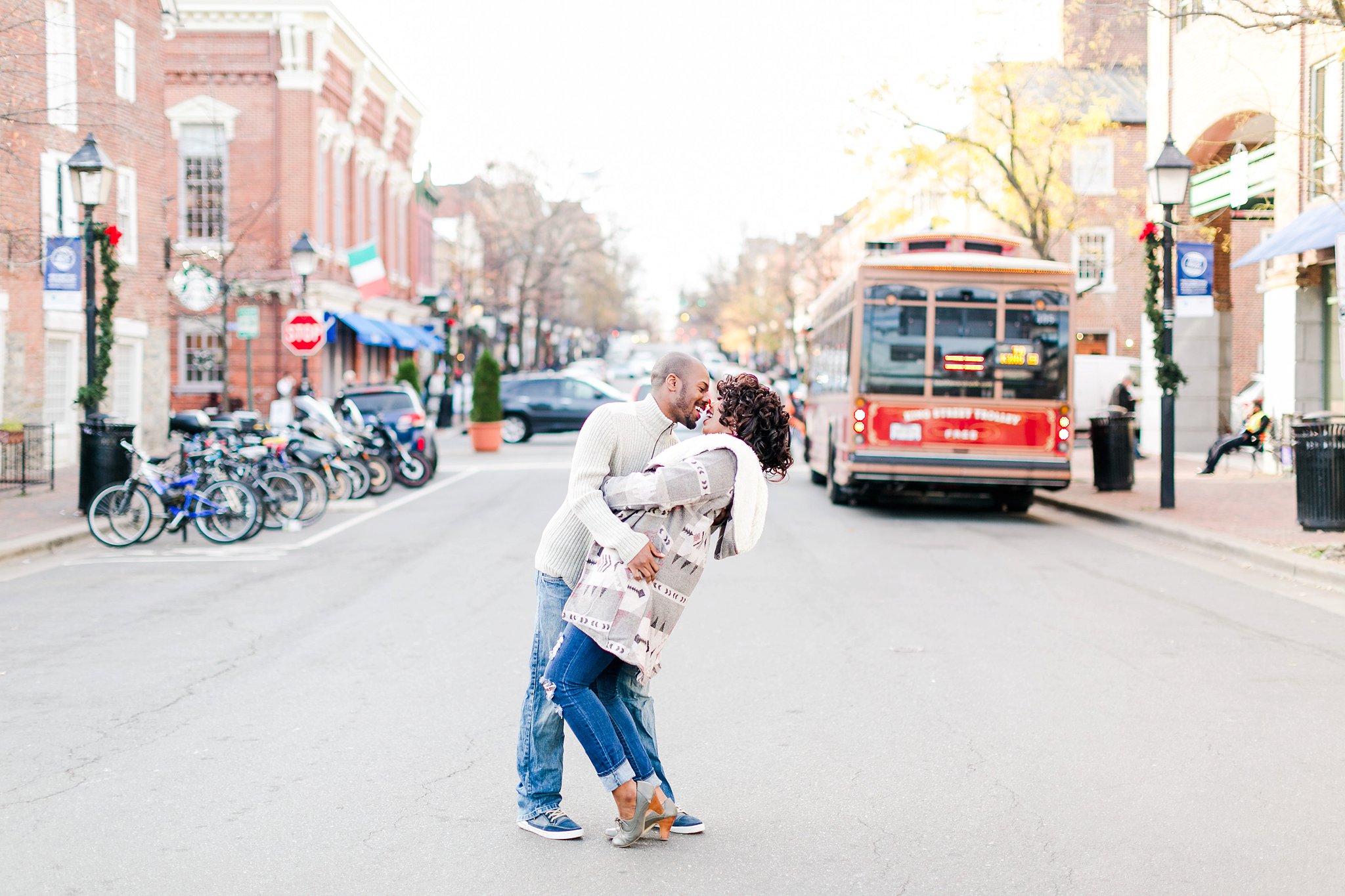 Old Town Alexandria Engagement Photos Northern Virginia Wedding Photographer Megan Kelsey Photography