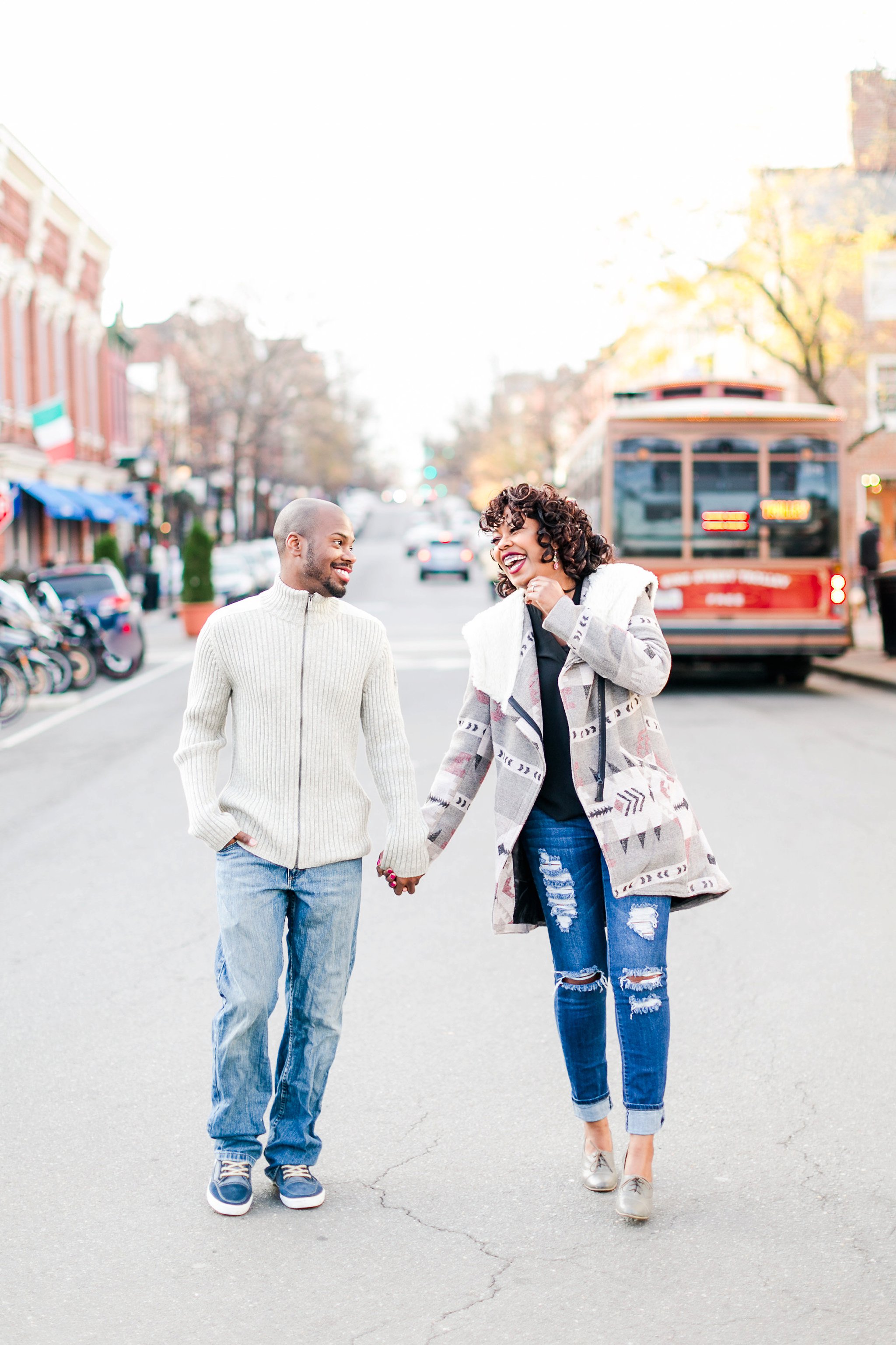 Old Town Alexandria Engagement Photos Northern Virginia Wedding Photographer Megan Kelsey Photography