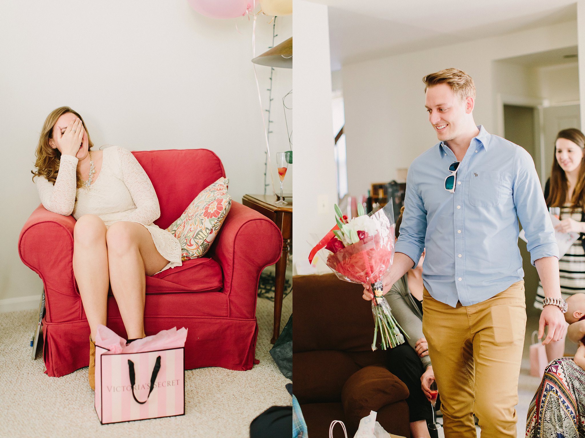 Pink and gold bridal shower brunch photos