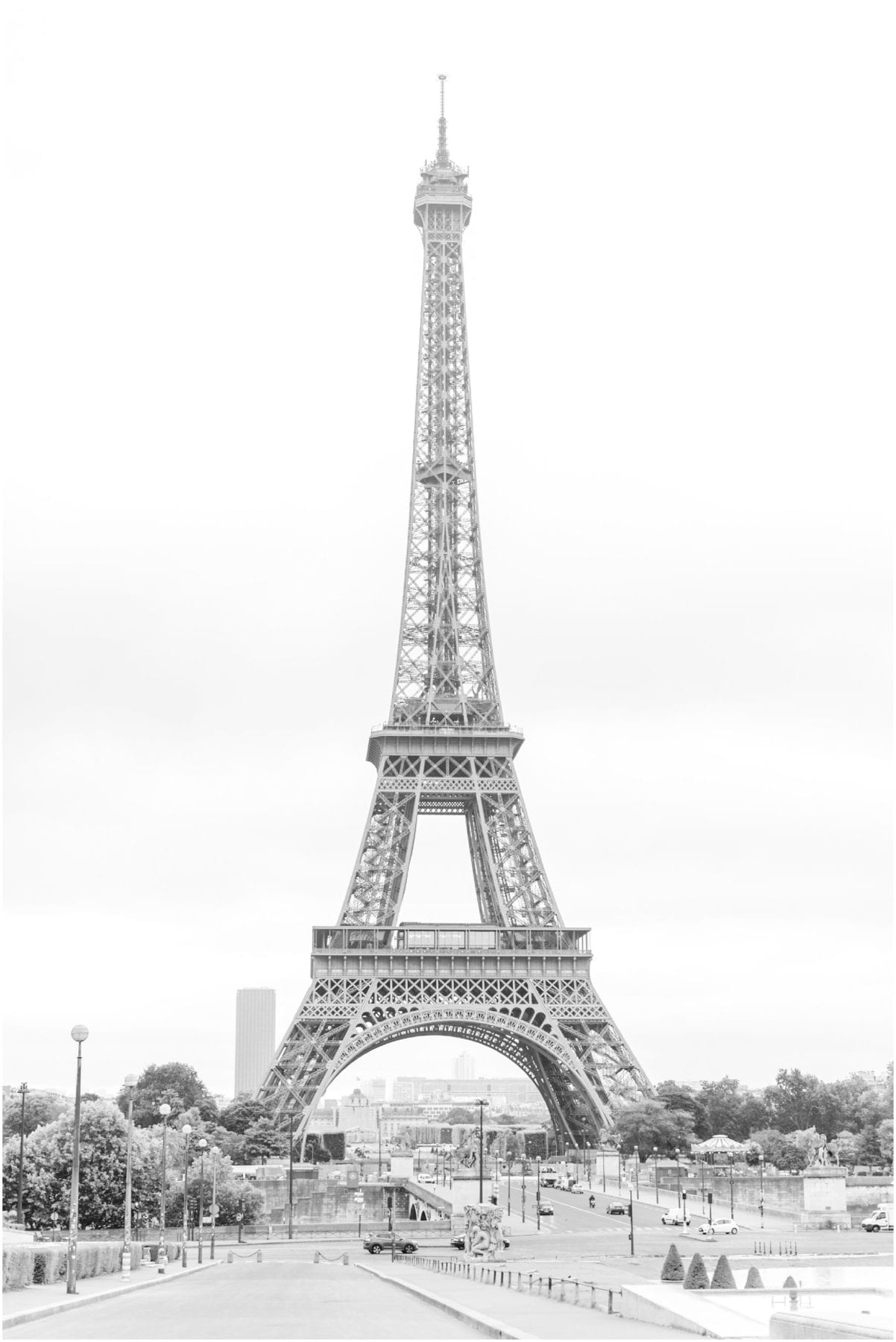 Paris Engagement Photos Trocadero Gardens France Wedding Photographer