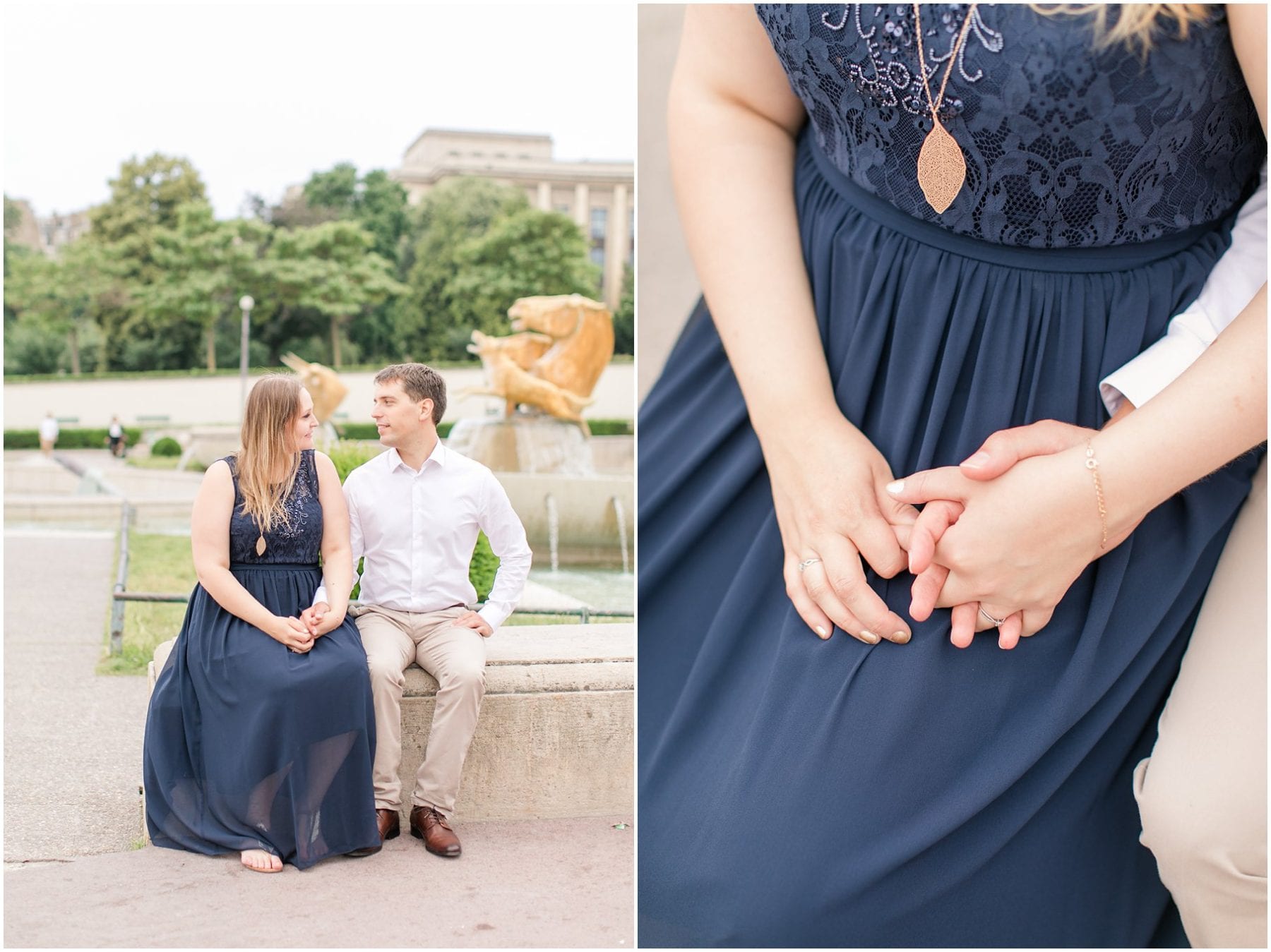 Paris Engagement Photos Trocadero Gardens France Wedding Photographer