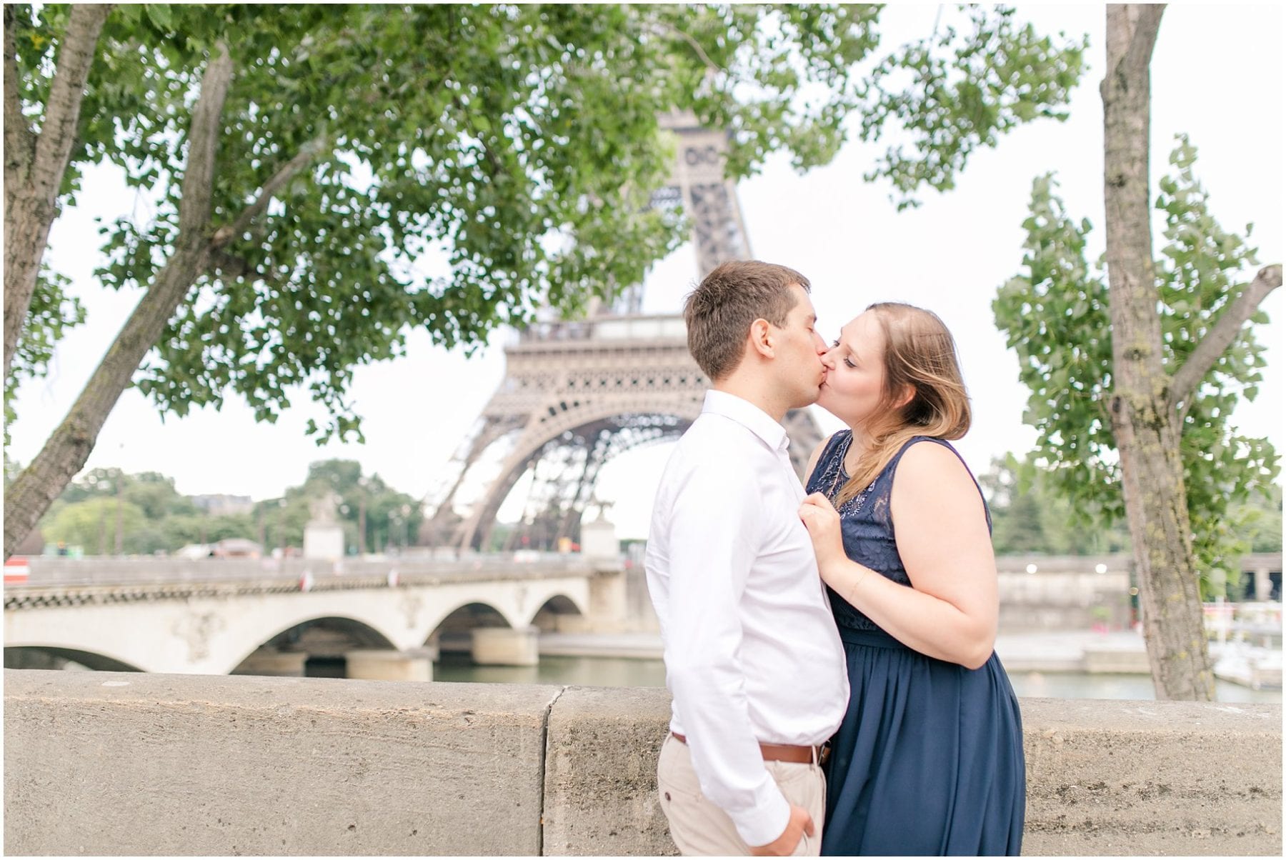 Paris Engagement Photos Trocadero Gardens France Wedding Photographer