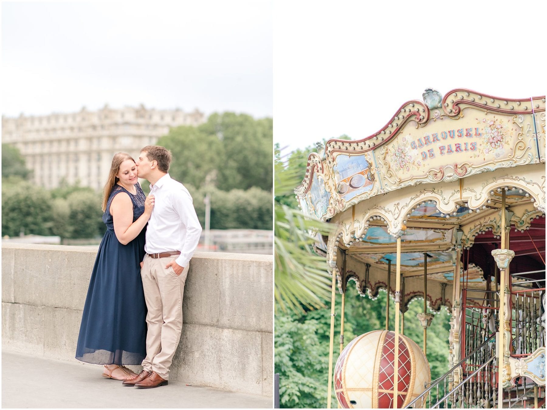 Paris Engagement Photos Trocadero Gardens France Wedding Photographer