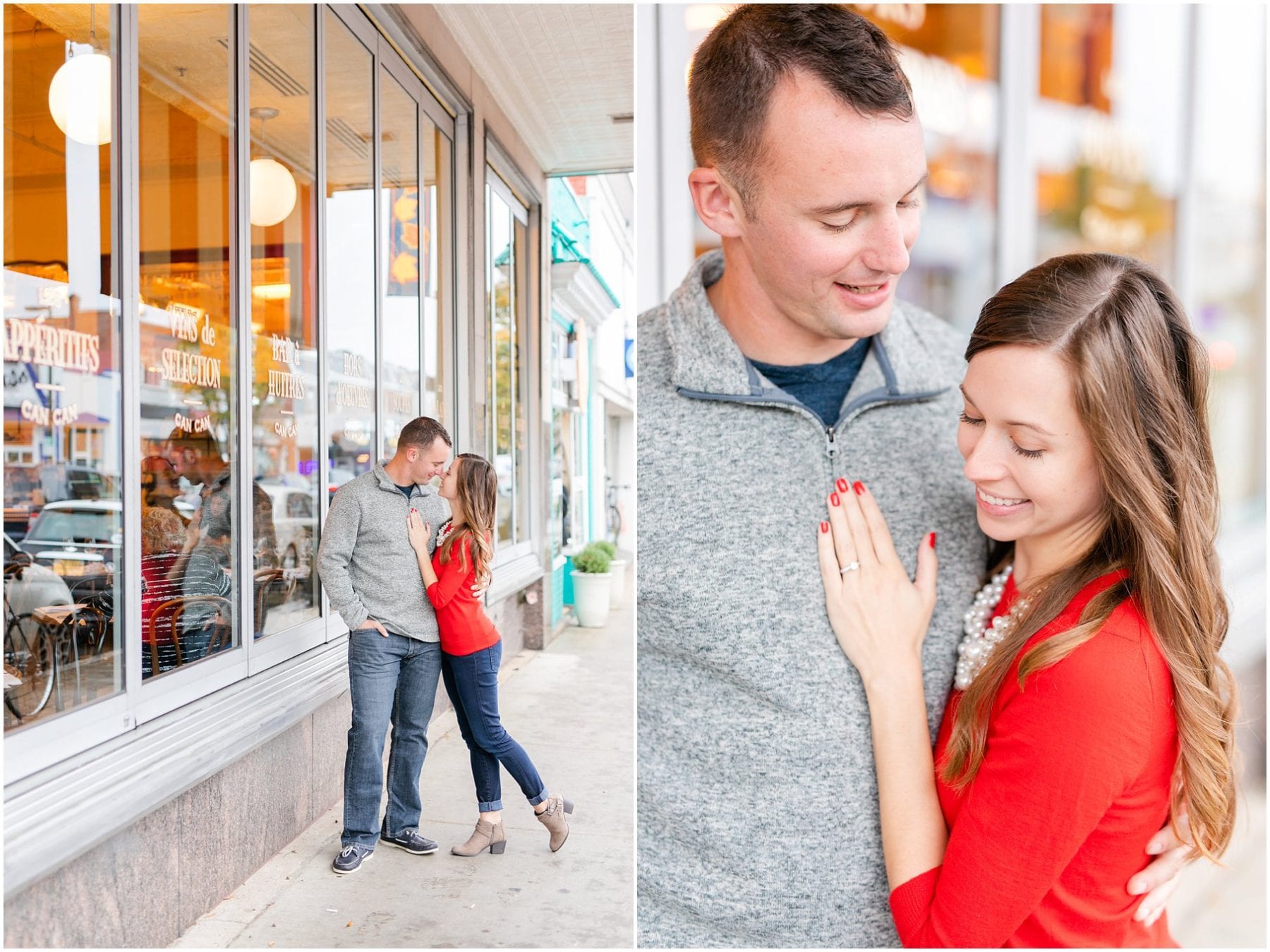 Rainy Downtown Richmond Engagement Photos Jefferon Quirk Hotel