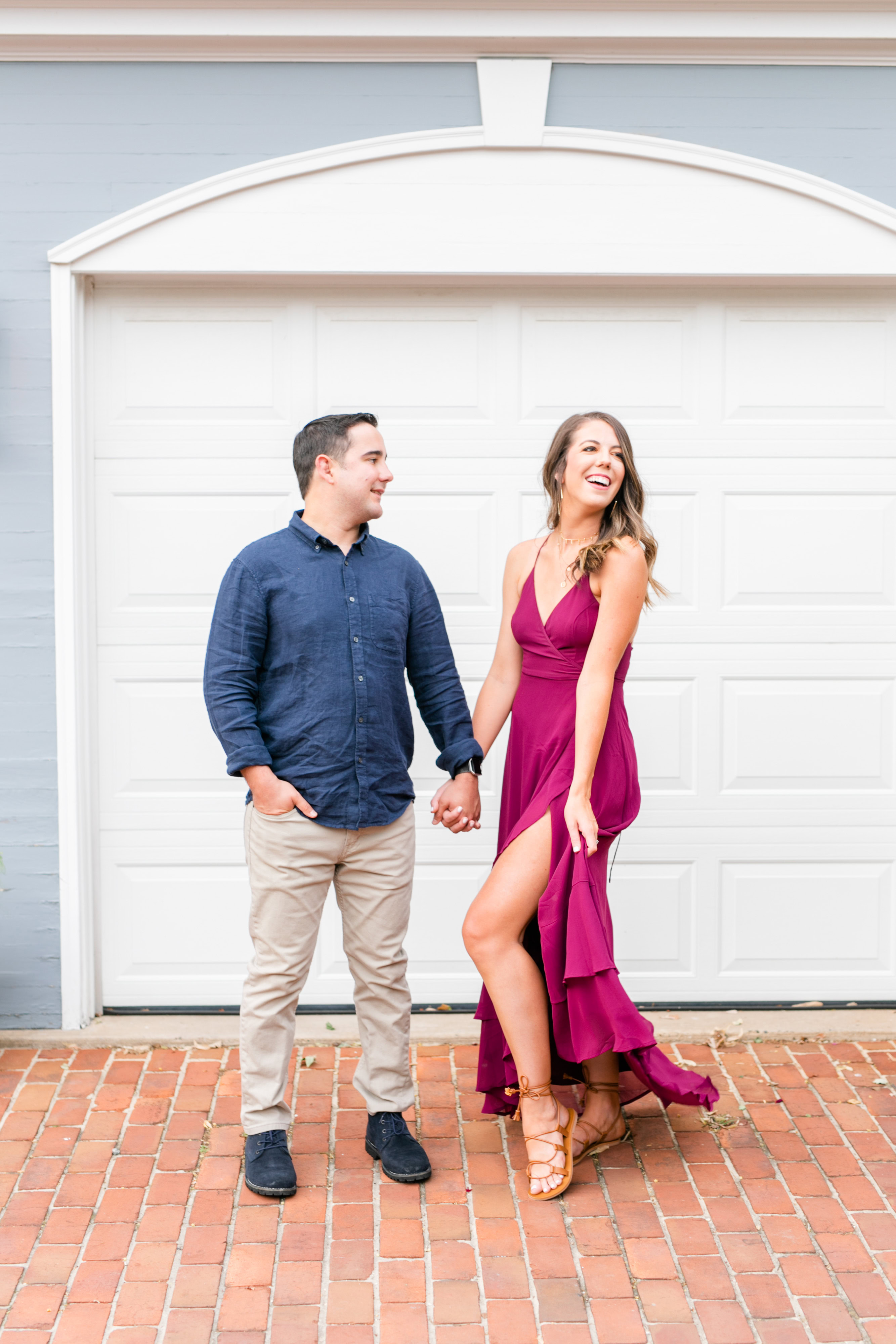 Summertime Old Town Alexandria Engagement Photos Megan Kelsey Photography Virginia Wedding Photographer