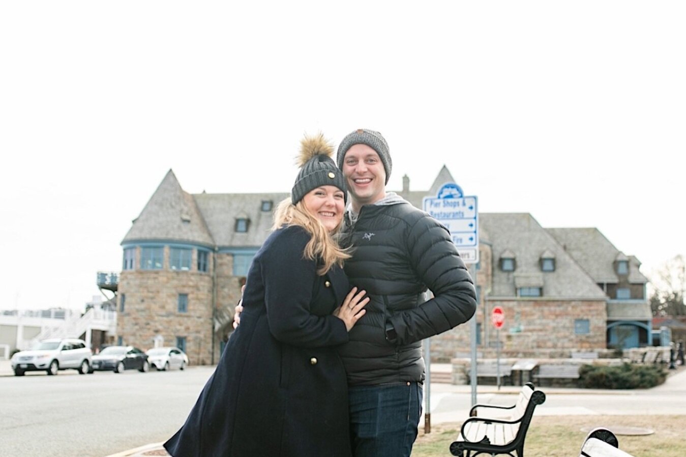 Winter New England Babymoon in Newport Rhode Island